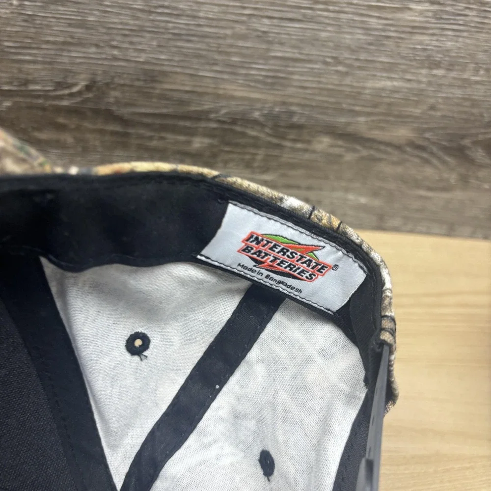Interstate Batteries Hat Cap Snap Back Camo Realtree Hunting‎ Advertising Mens